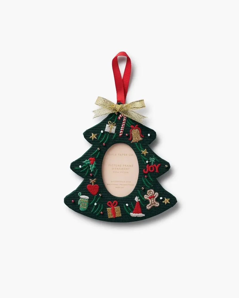 Embroidered Frame Ornament - Christmas Tree [PRE ORDER]