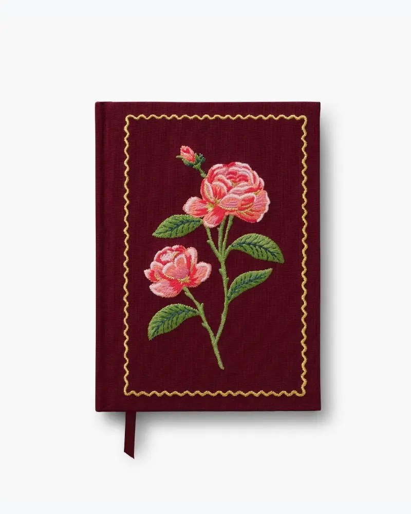 Embroidered Notebook - Roses [PRE ORDER]