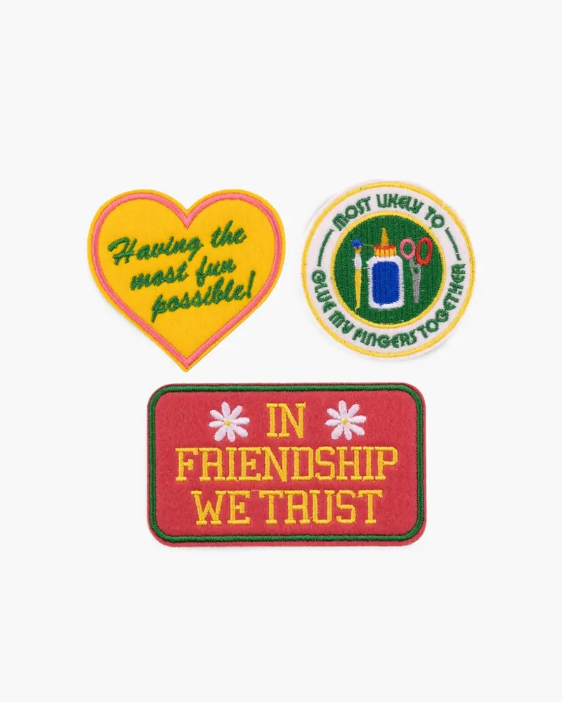 Embroidered Sticker Patches - In Friendship We Trust