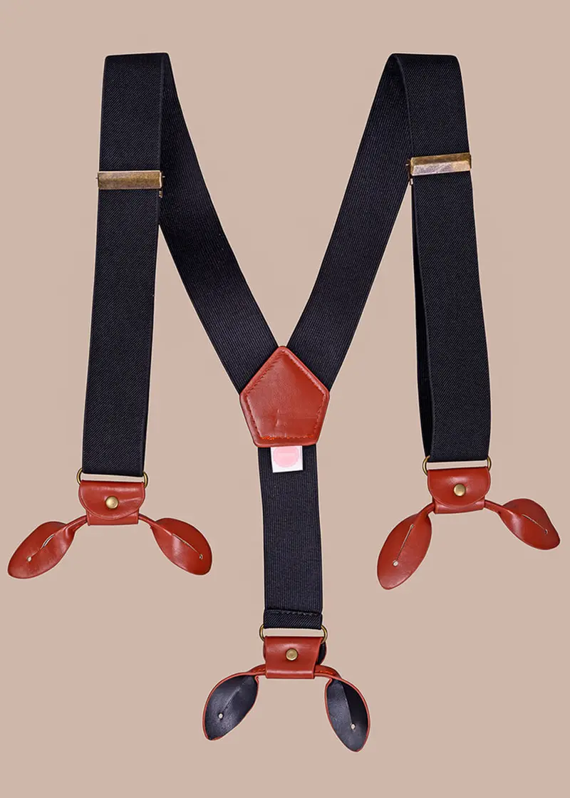 Emmy Design The Sassy Suspenders Black Cognac