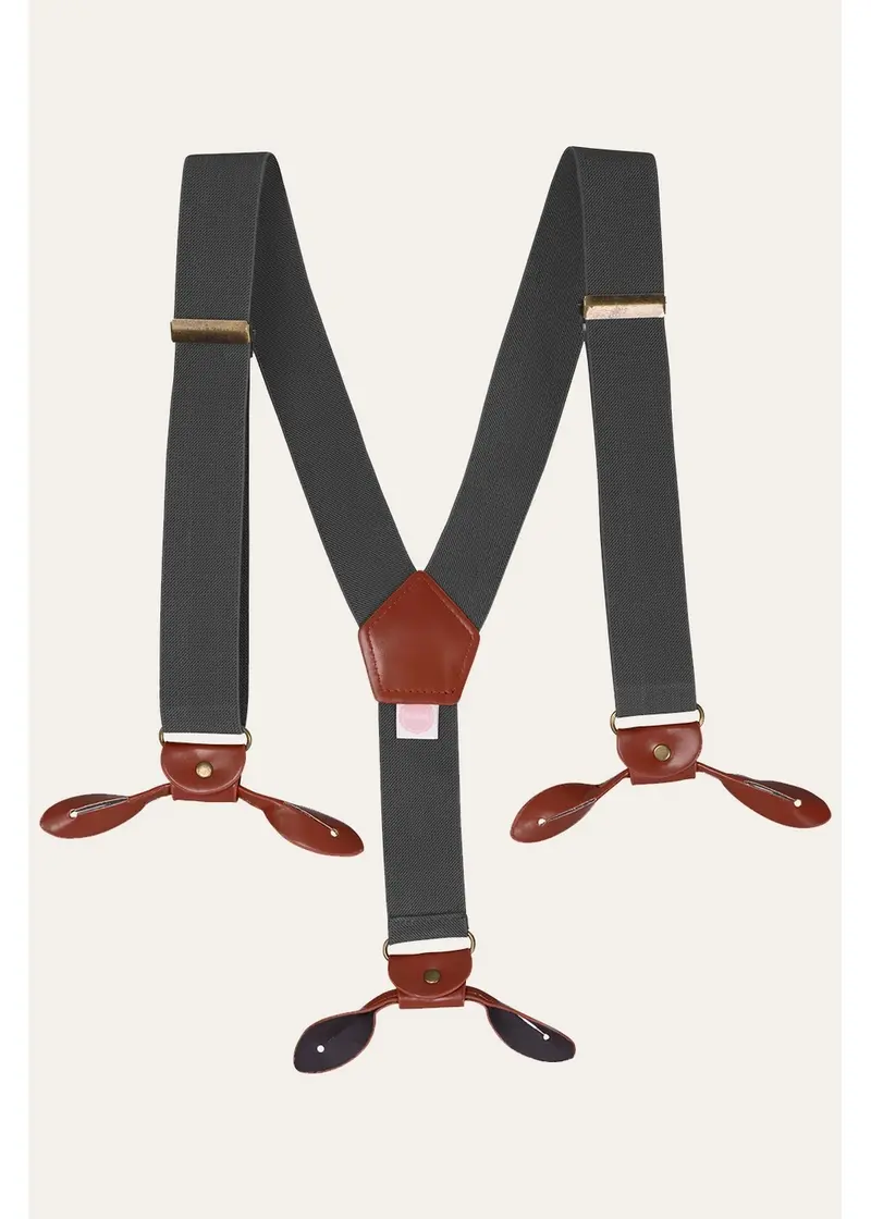 Emmy Design The Sassy Suspenders Grey Cognac