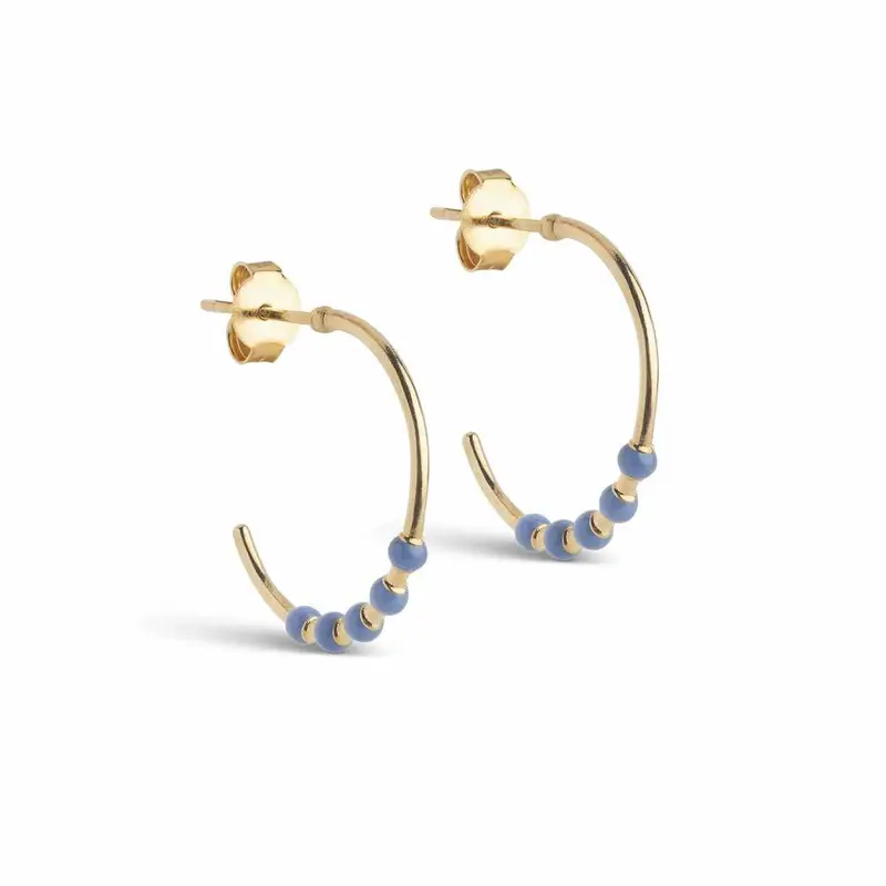 enamel hoops lola large cornflower
