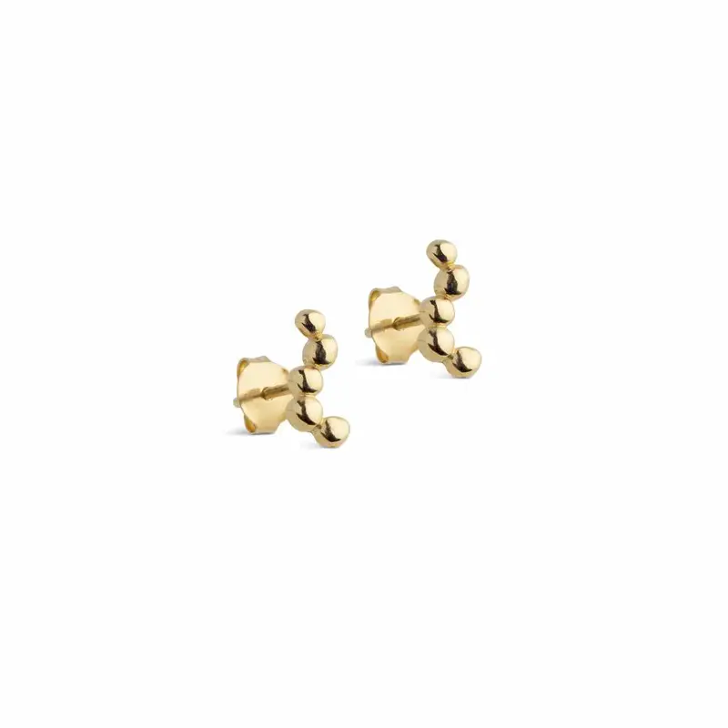 Enamel oorbellen Nara Long gold