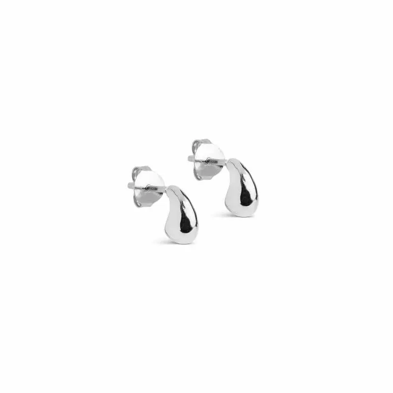 Enamel oorbellen Sana silver