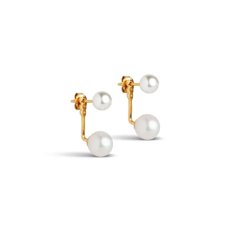 enamel oorbellen studs althea pearl