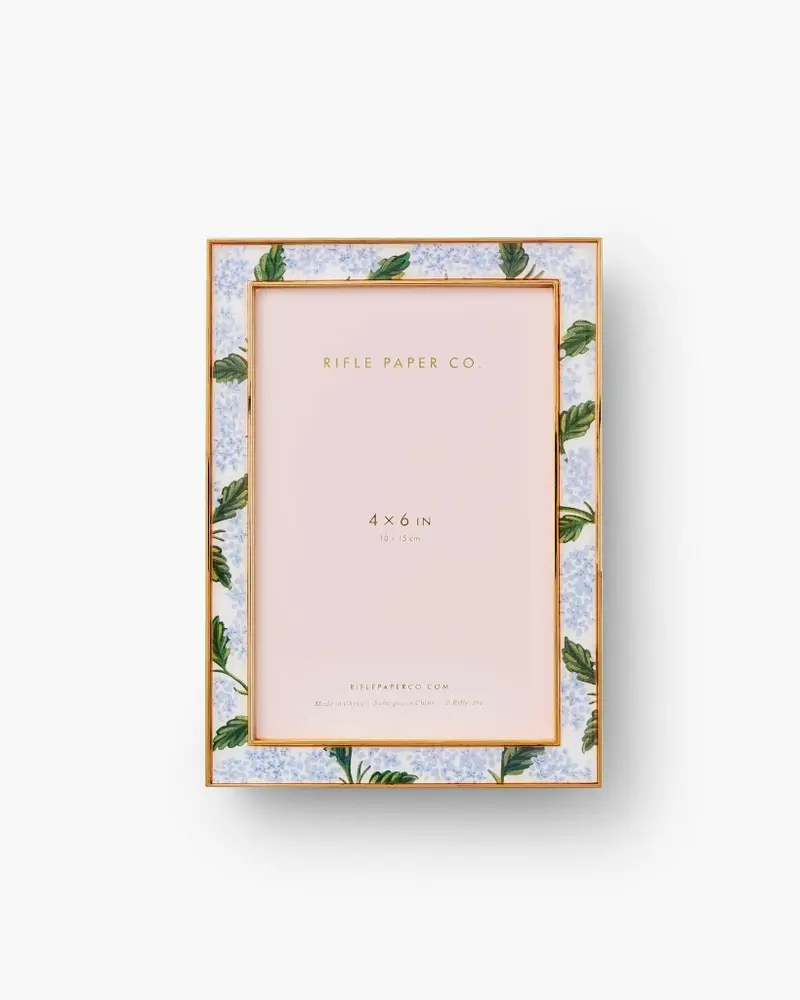 Enamel Picture Frame - Hydrangea