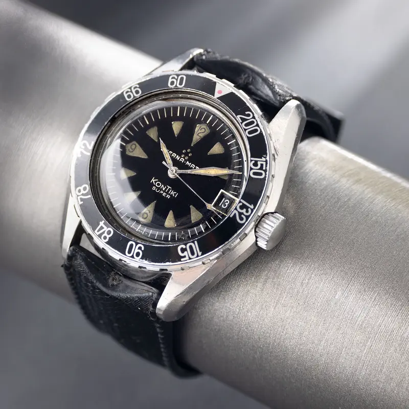 Eterna Kontiki Super ref 130FTP gilt Zifferblatt feet bezel