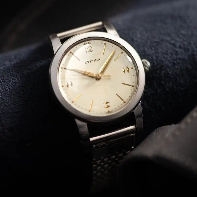 Eterna Steel Dress Watch 1950er