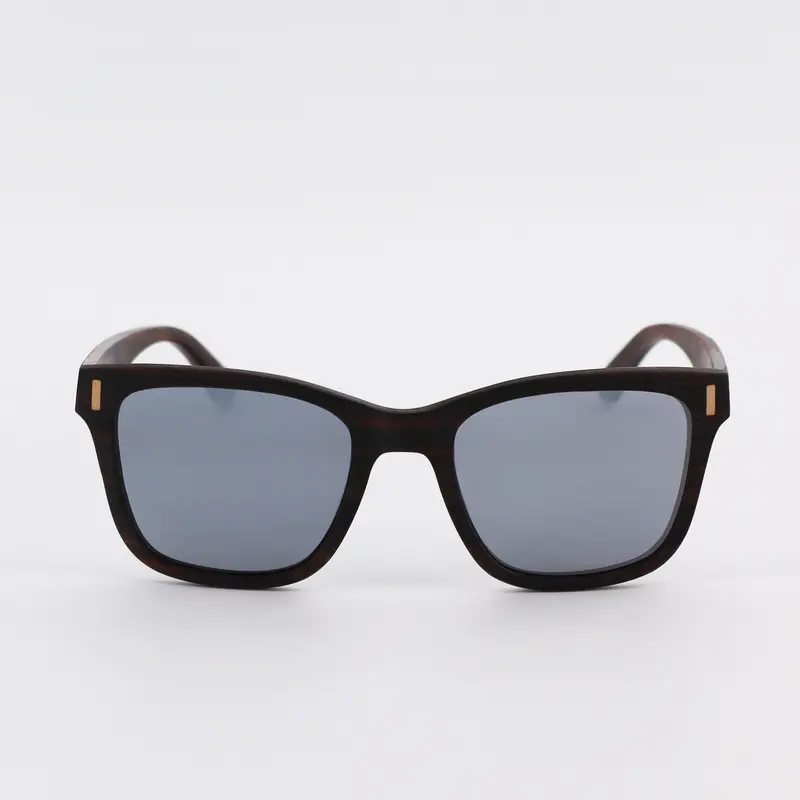 EYE-Q Ebony Sunglasses | silver mirror lenses