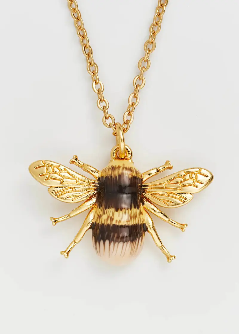 Fable England Bee Necklace Gold
