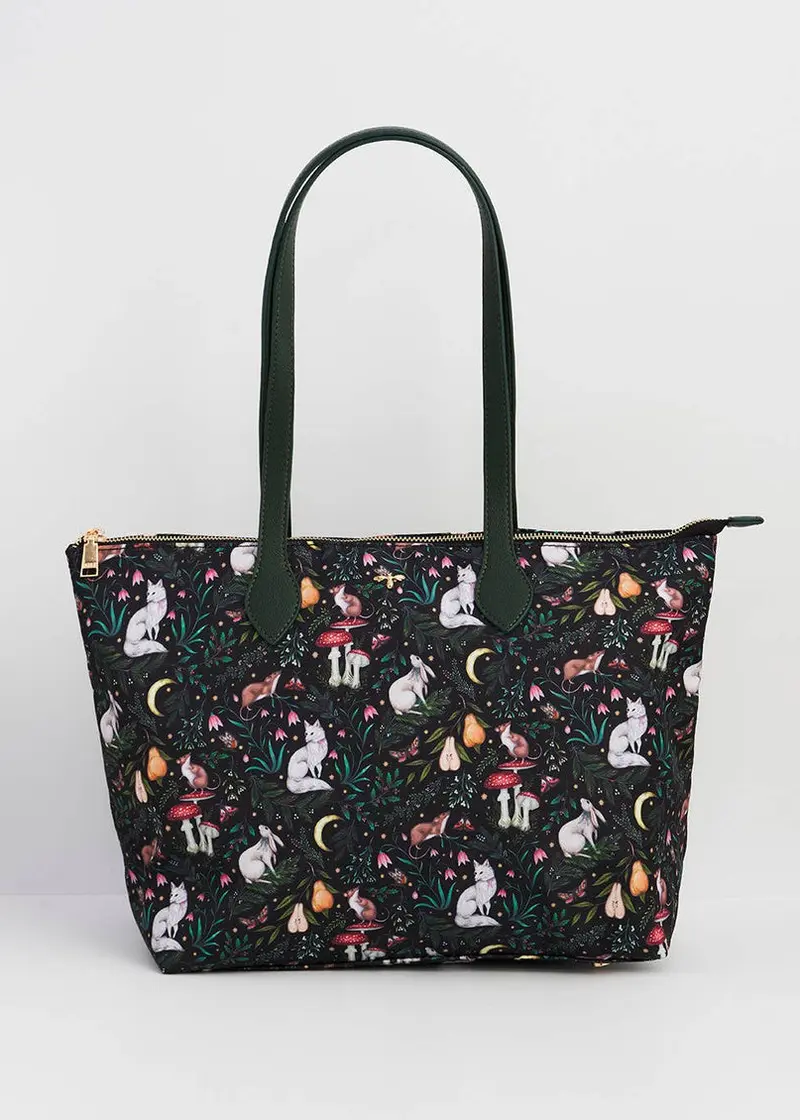 Fable England Edith Niva Woodland Green Shopper