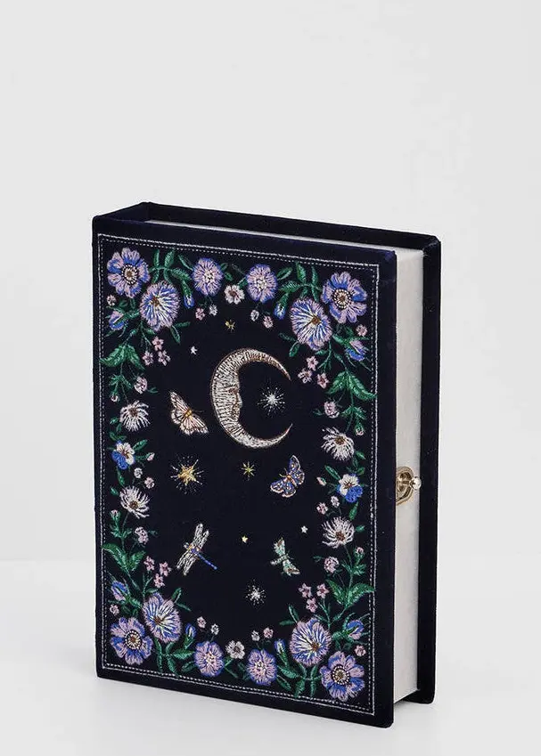 Fable England Florence Midnight Garden Book Clutch Navy