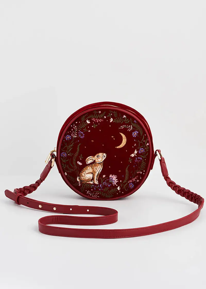 Fable England Star Gazing Rabbit Bag Red