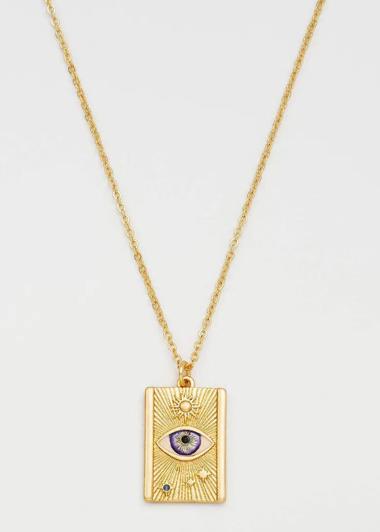 Fable England Talisman Eye Gold Necklace