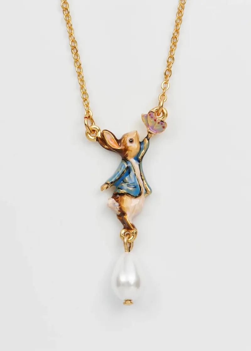 Fable England x Peter Rabbit Butterfly Pearl Necklace