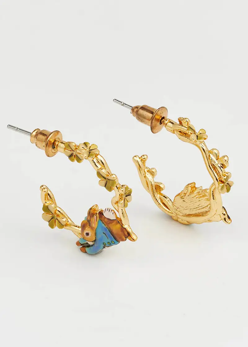 Fable England x Peter Rabbit Jumping Clover Earrings