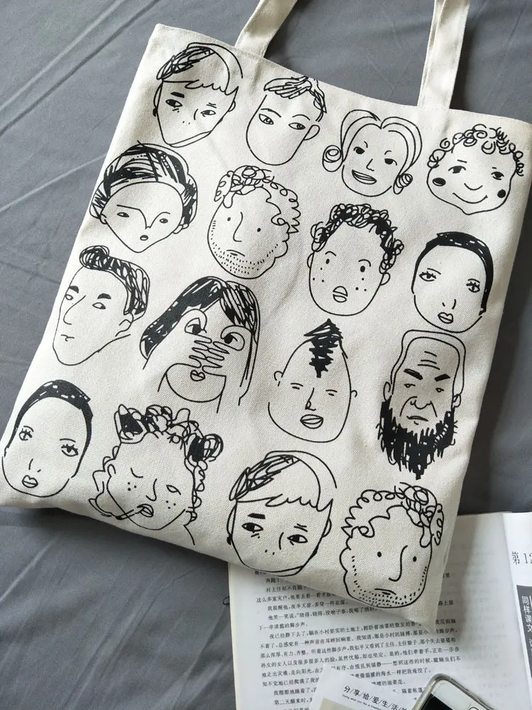 Face Party Tote Bag