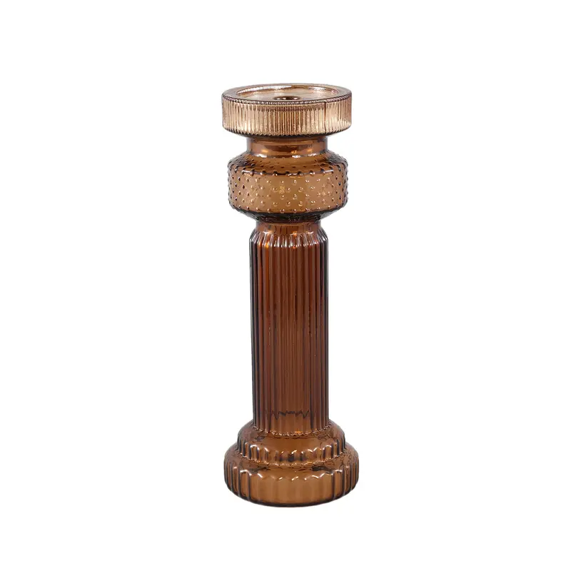 Fadri Bronze Glass Candle Holder M PTMD