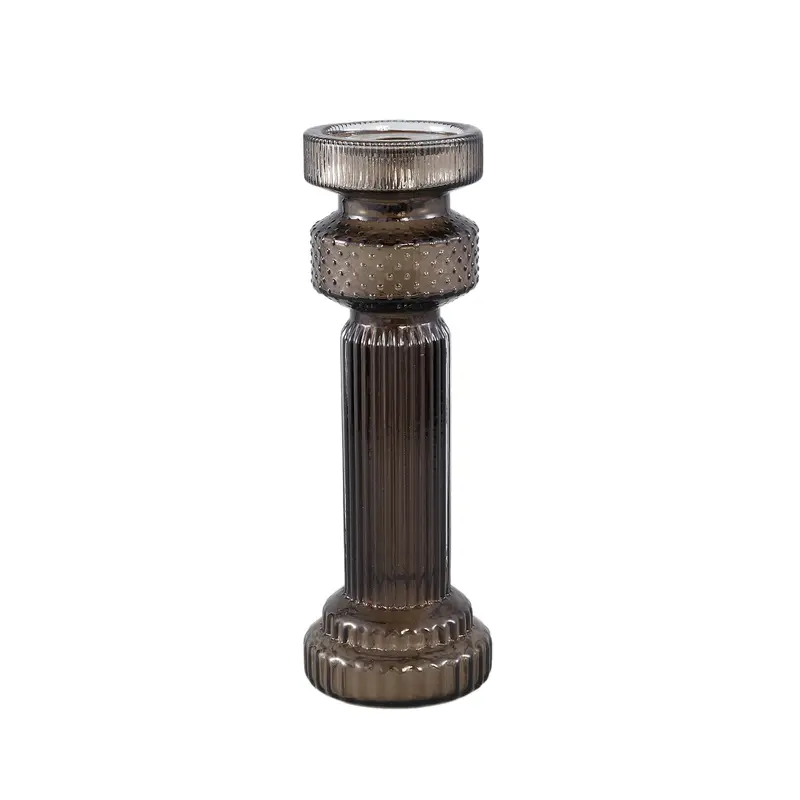Fadri Grey Glass Candle Holder M PTMD
