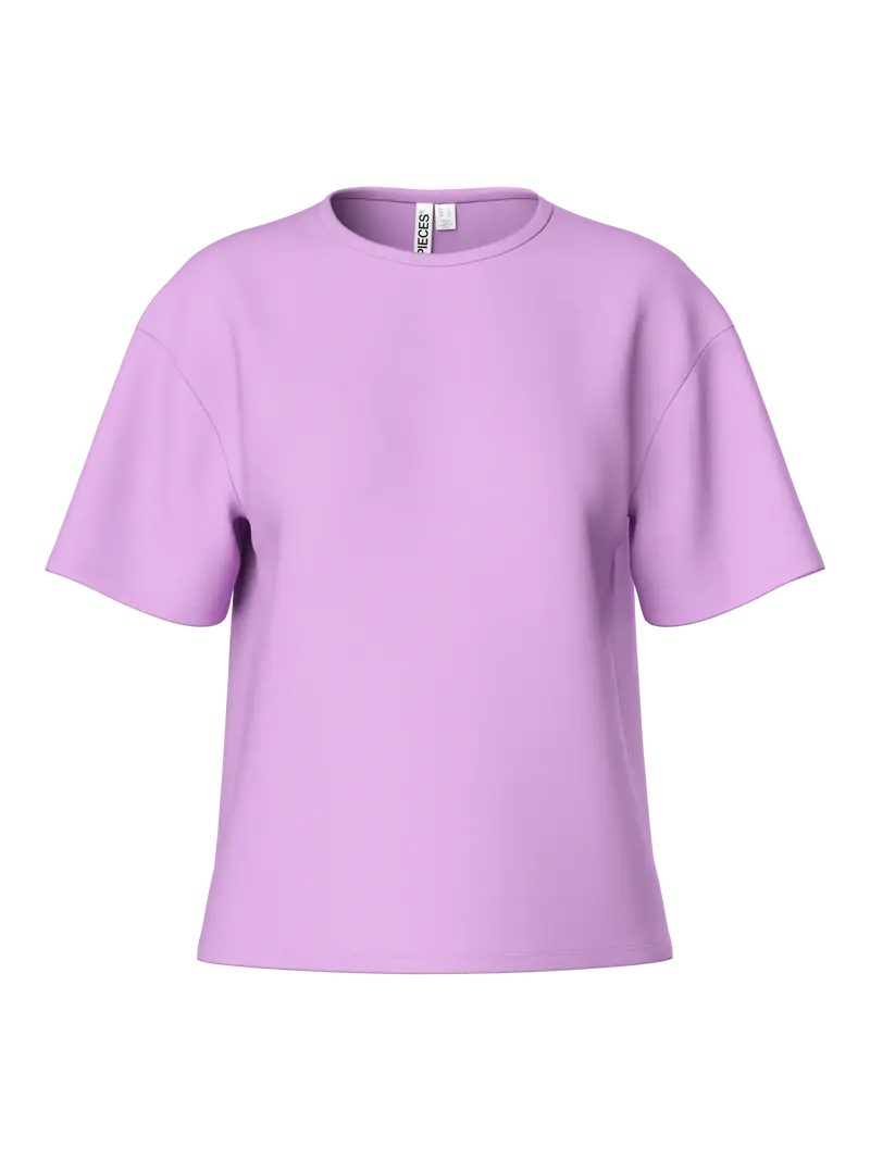 Fancy neck sweater violet paris