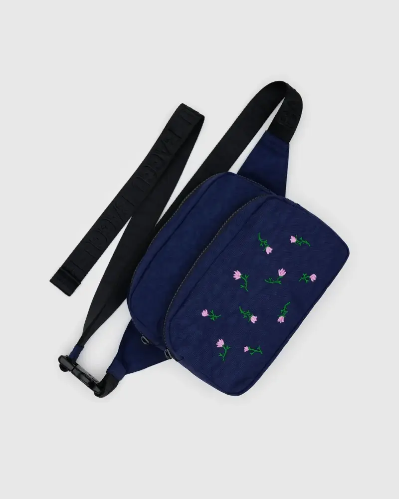 Fanny Pack - Embroidered Wildflower