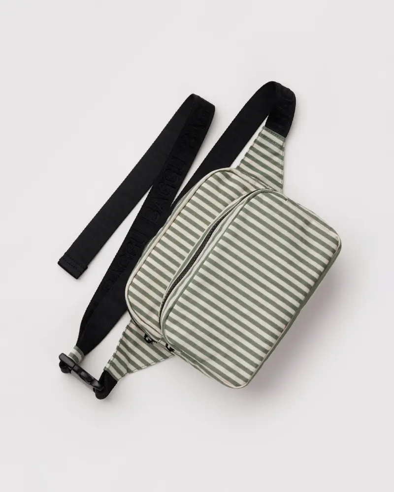 Fanny Pack - Sage Stripe