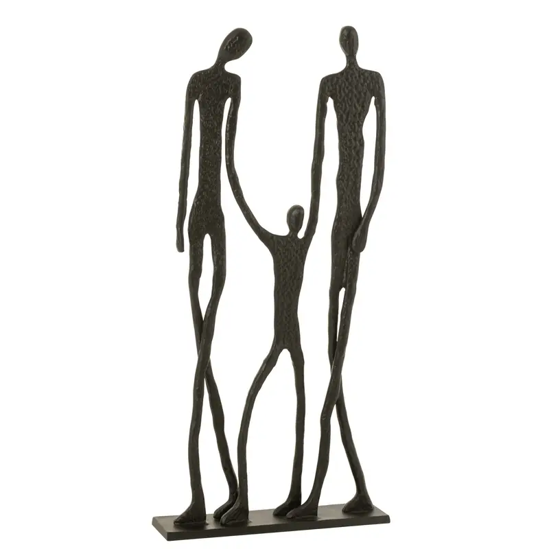 Figuur Familie Aluminium Zwart J-Line