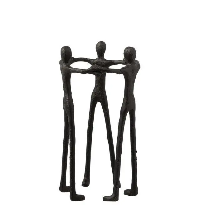 Figuur Persoon Kring Aluminium Zwart J-Line