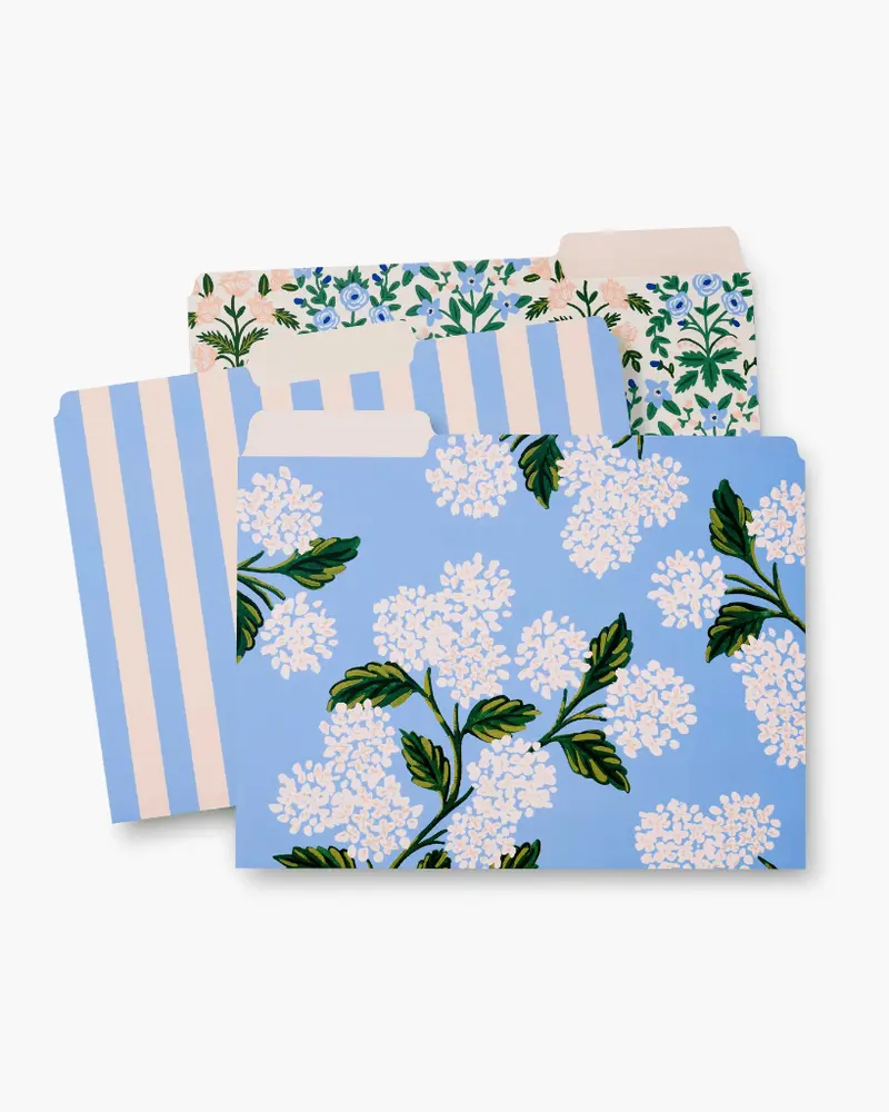 File Folder Set - Hydrangea [PRE ORDER]
