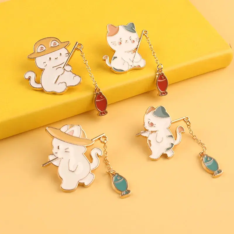 Fishing Cat Enamel Pin