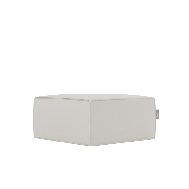 Fixed Inner Square Pouf Boho Beige - Laui Lounge