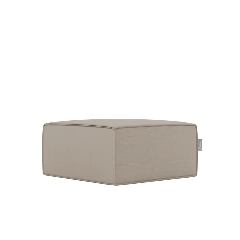 Fixed Inner Square Pouf Boho Taupe - Laui Lounge