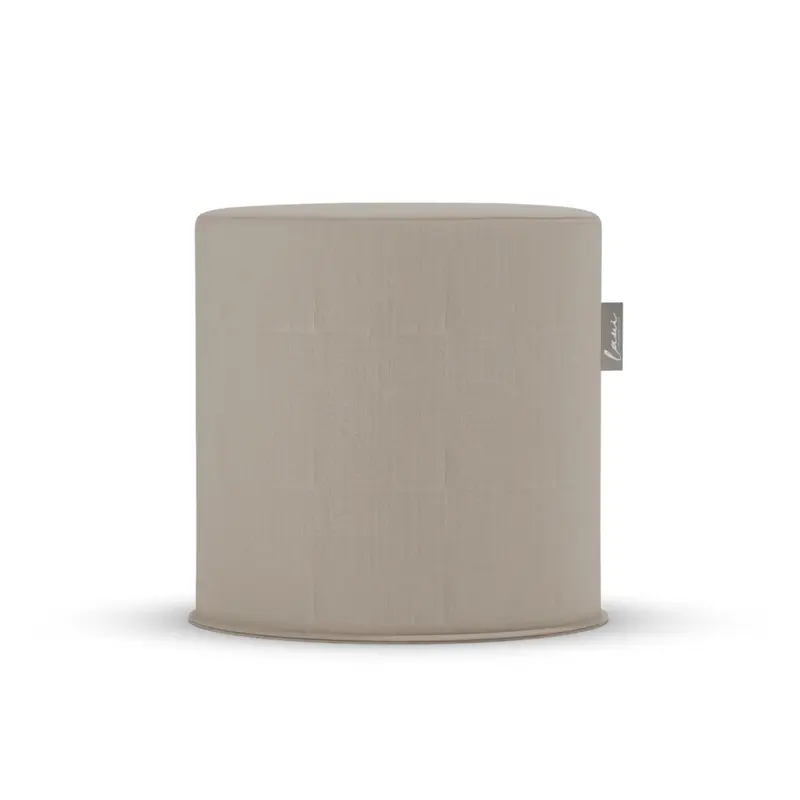 Fixed Round Pouf 44 Boho Taupe - Laui Lounge
