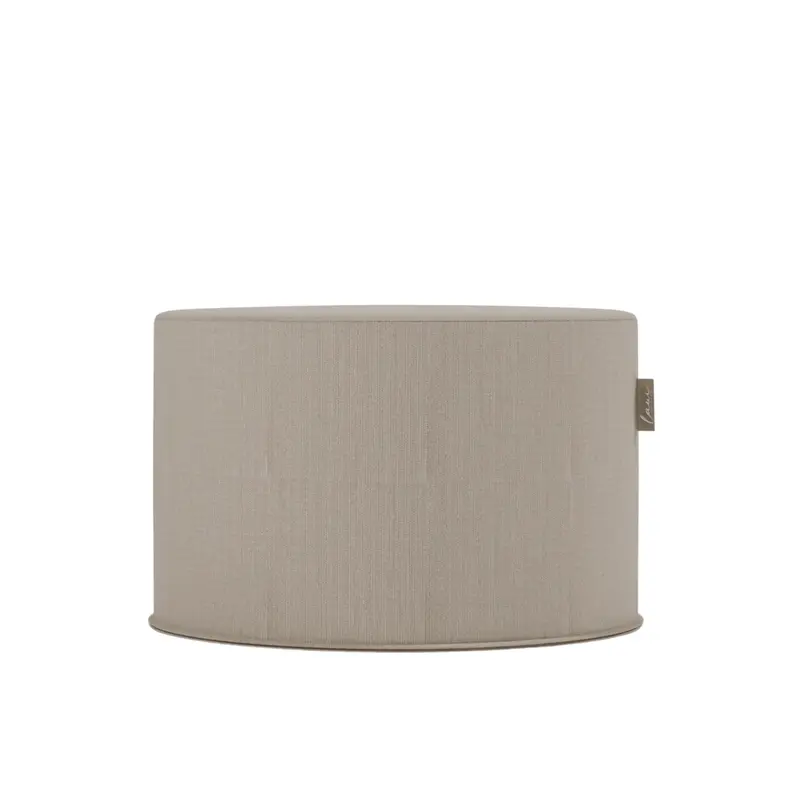 Fixed Round Pouf 68 Boho Taupe - Laui Lounge