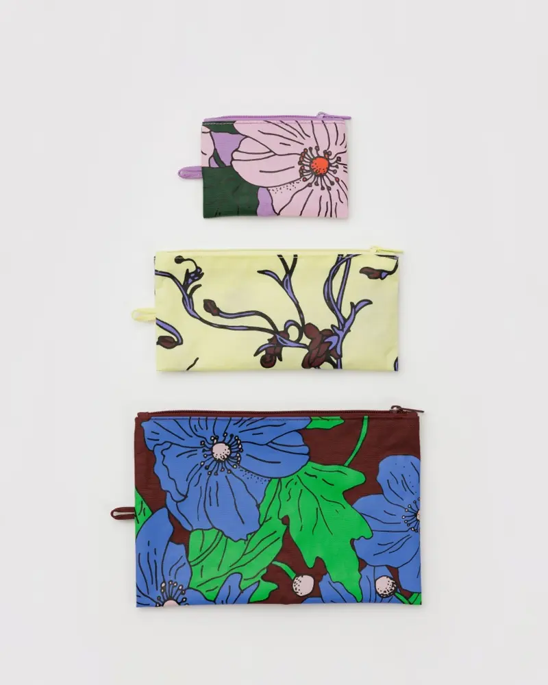 Flat Pouch Set - Poppy Mix