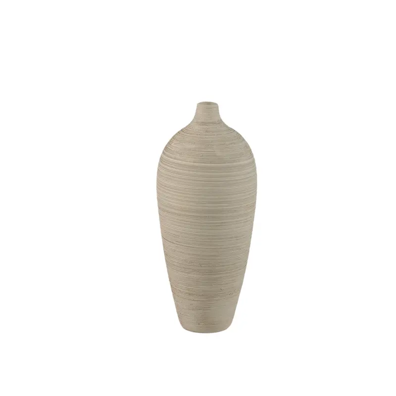 Flesvaas Cavinn Keramiek Beige Ø15cm x H35cm PTMD