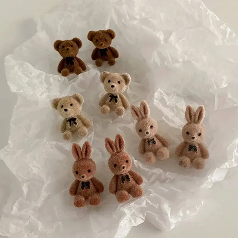 Flocked Animal Earrings