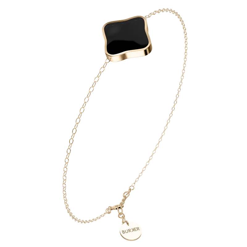 Flora Gold Black Bracelet