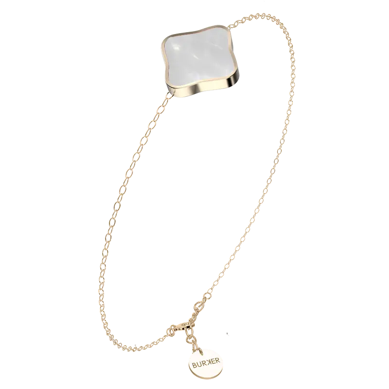 Flora Gold White Bracelet
