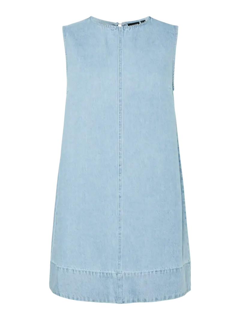 Flora mini dress light blue denim