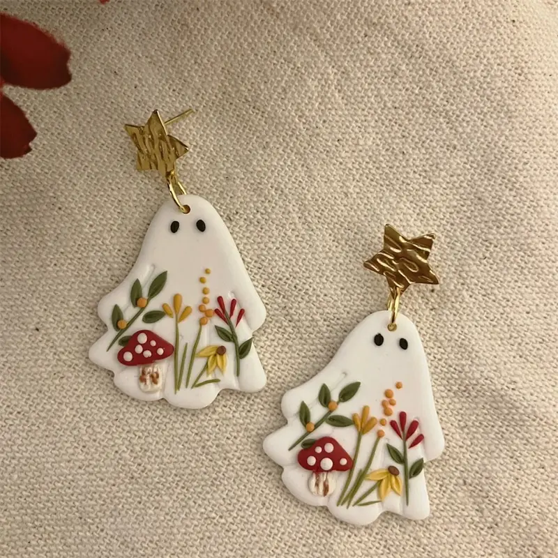 Floral Ghost Earrings