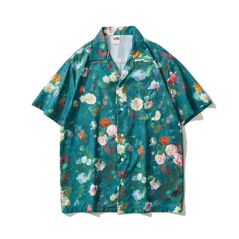 Floral Pattern Short Sleeved Blouse (2 Colours)