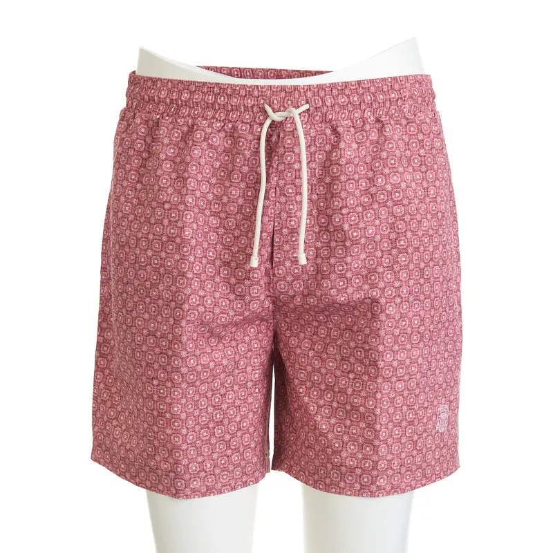 Floral Print Nylon Swim Shorts
