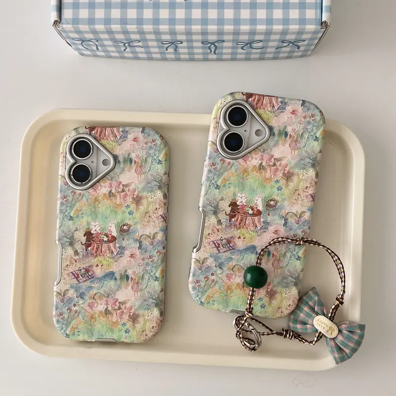 Flower Meadow Tea Party iPhone Case
