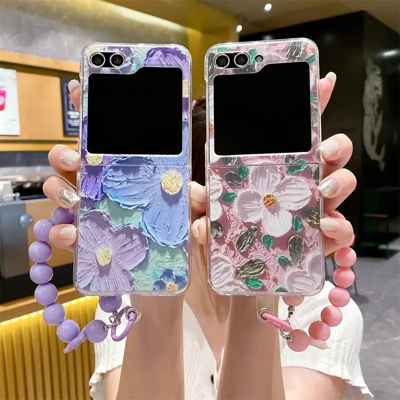 Flower Painting Galaxy Z Flip Phone Case (2 Designs)