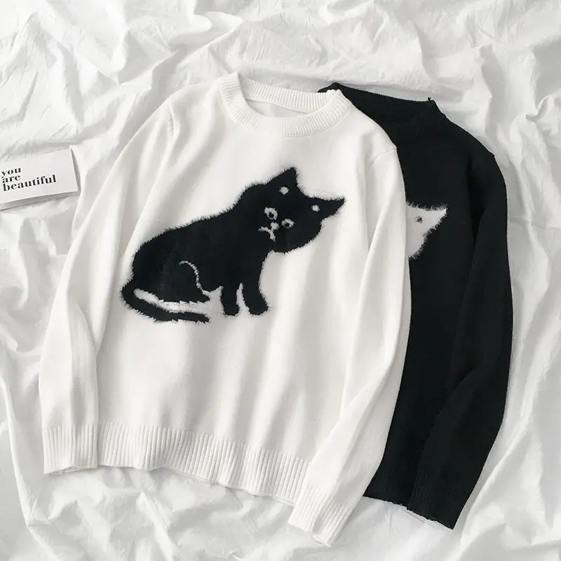 Fluffy Cat Jumper (2 Colours)