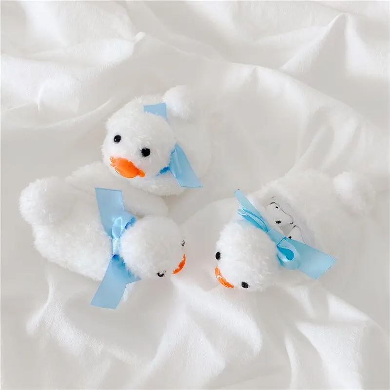 Fluffy Ribbon Ducky Airpod Case Cover