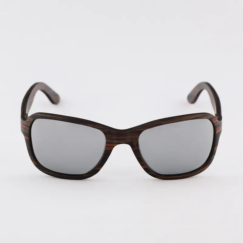 FLY Striped Ebony Sunglasses | silver mirror lenses
