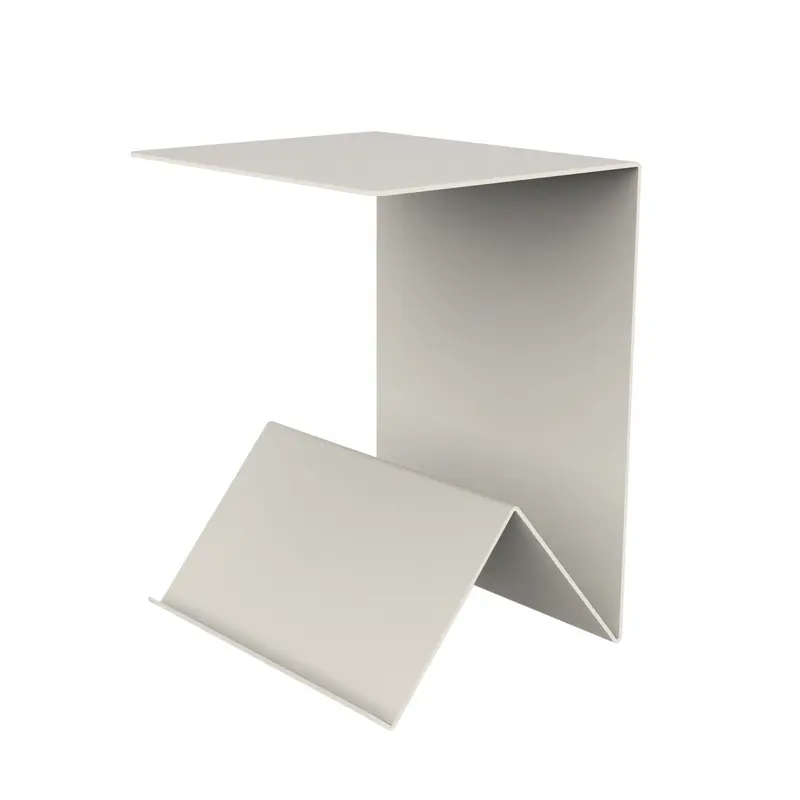 Folda Bijzettafel Wit Staal Steelful