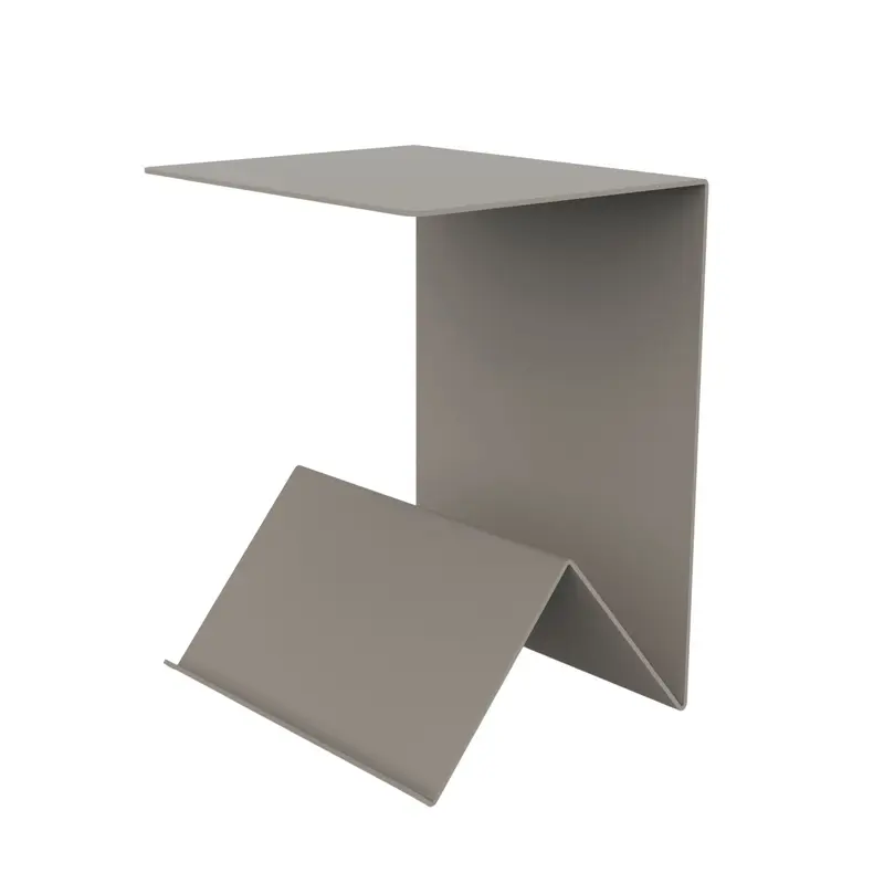 Folda Bijzettafel Zijde Grijs Staal Steelful